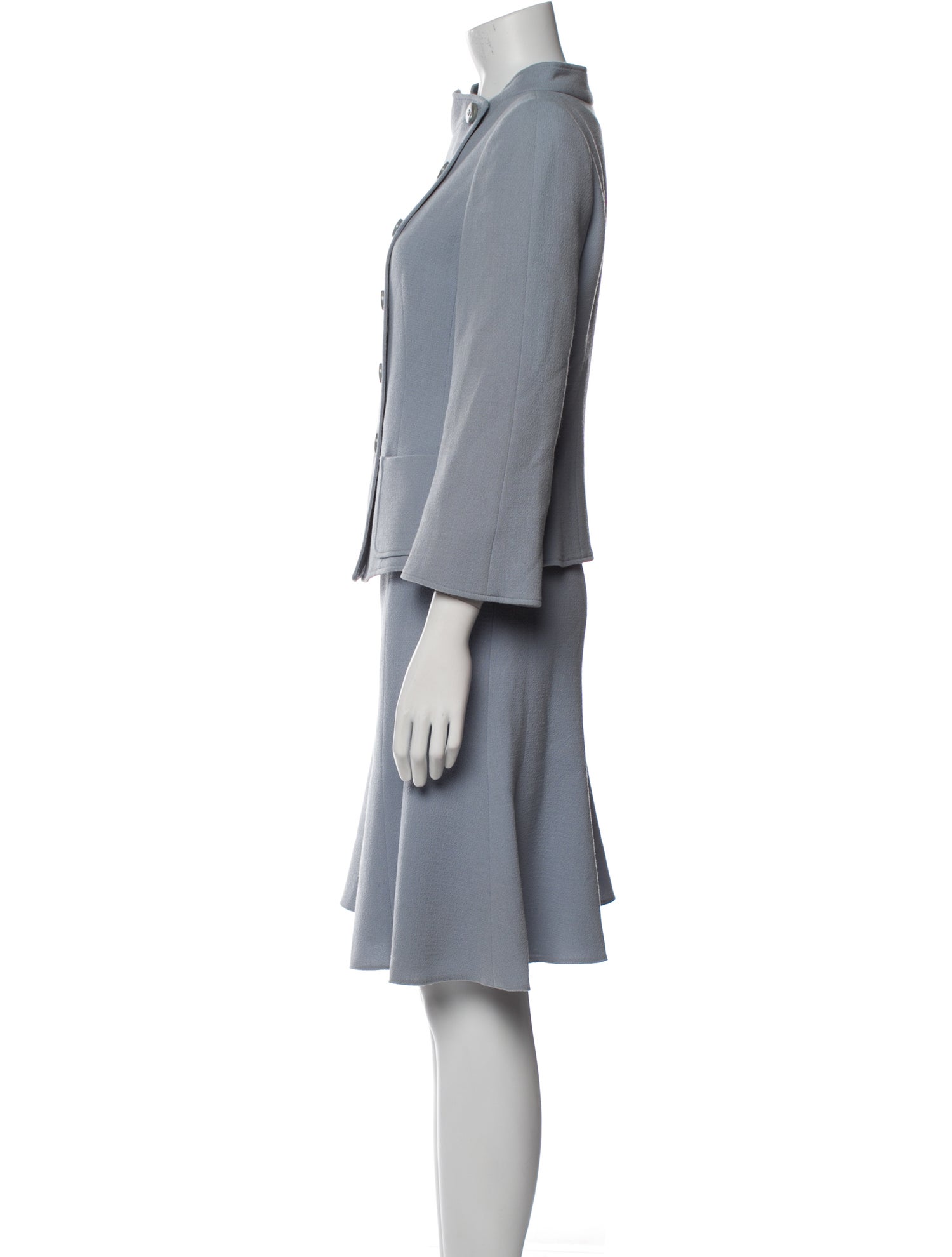 Armani Collezioni Virgin Wool Skirt Suit