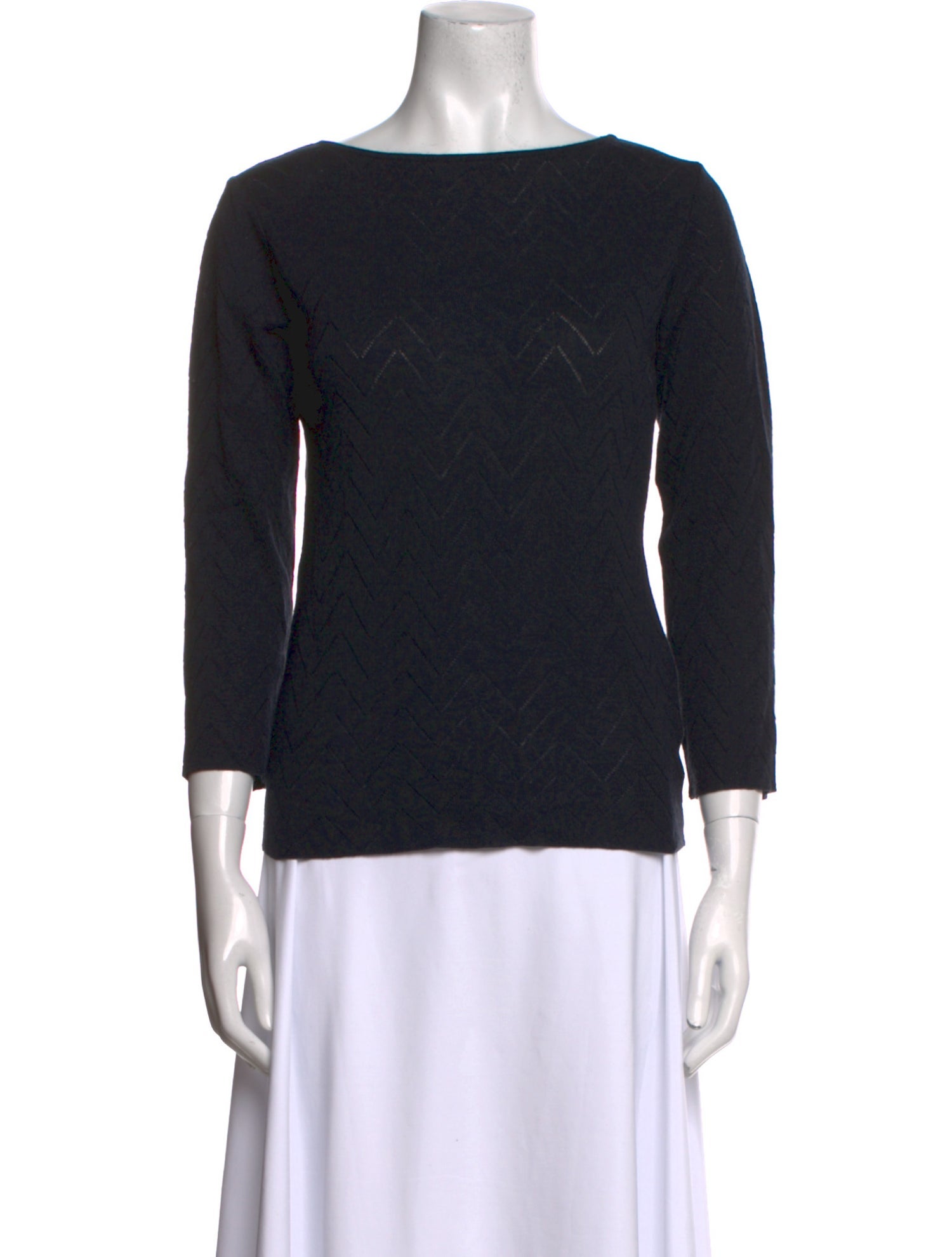 Armani Collezioni Bateau Neckline Sweater