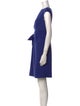 Armani Collezioni Bateau Neckline Mini Dress