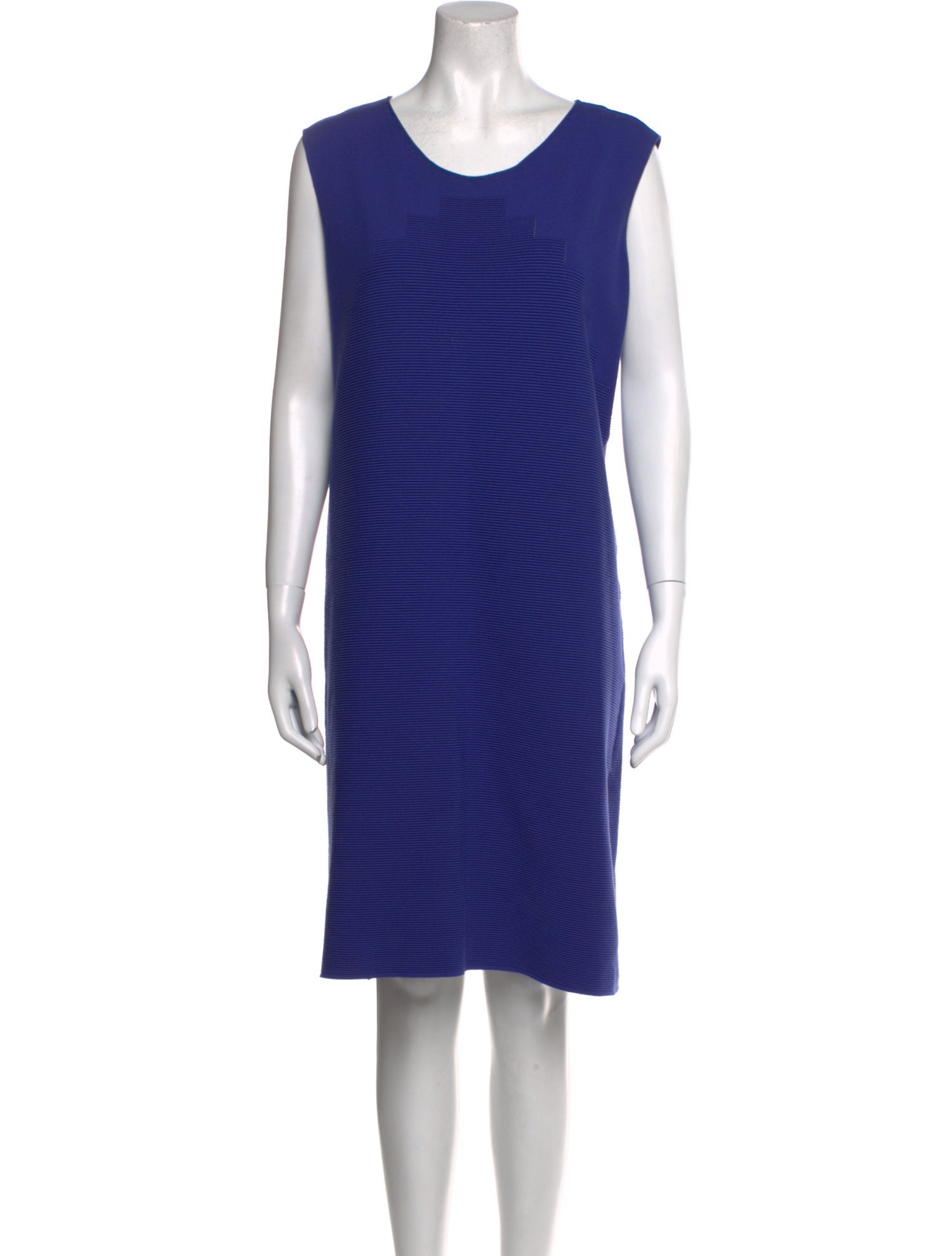 Armani Collezioni Striped Knee-Length Dress