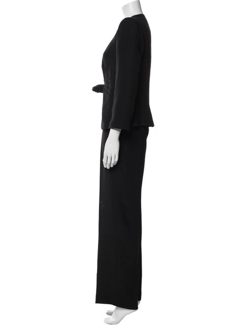 Armani Collezioni Ruffle Embellishment Pantsuit