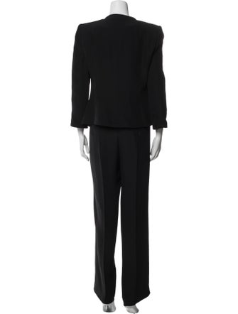 Armani Collezioni Ruffle Embellishment Pantsuit