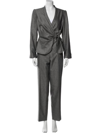 Armani Collezioni Virgin Wool Pantsuit