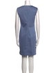 Armani Collezioni V-Neck Knee-Length Dress