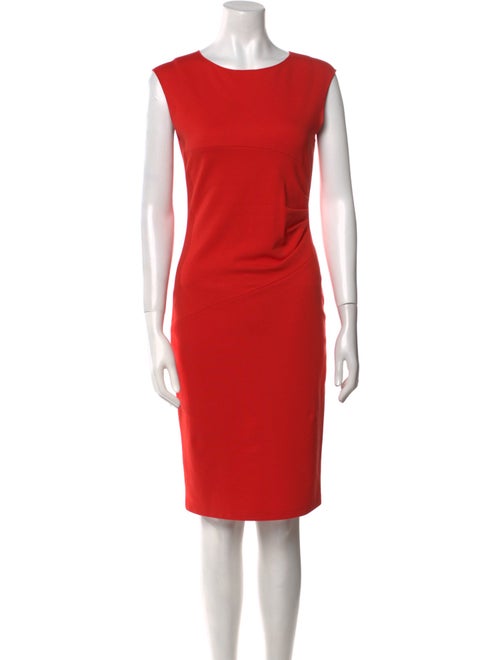 Armani Collezioni Crew Neck Knee-Length Dress