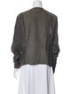Armani Collezioni Linen Bomber Jacket