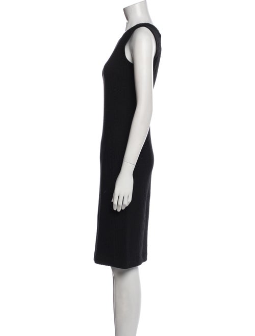 Armani Collezioni Scoop Neck Knee-Length Dress