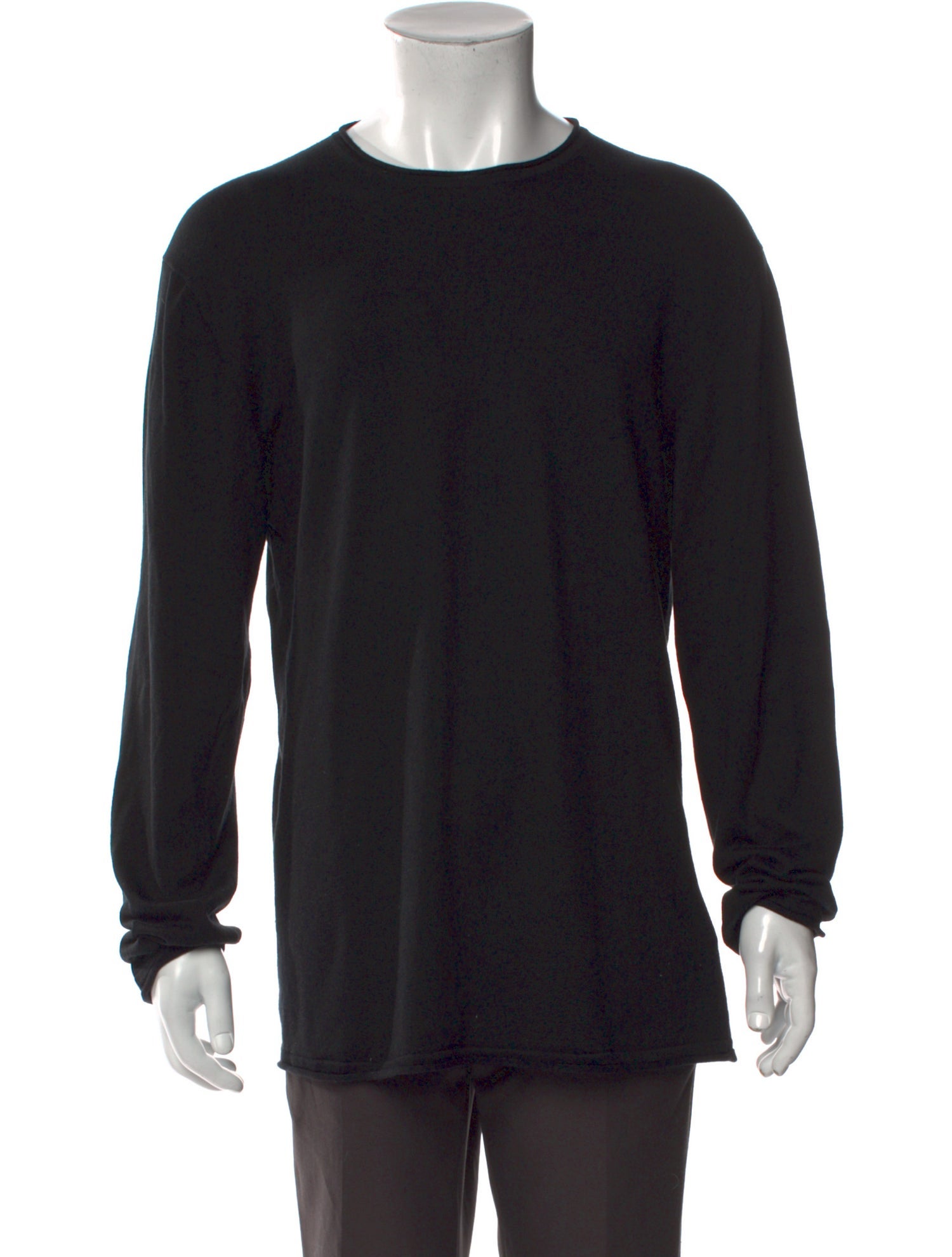 Armani Collezioni Silk Crew Neck Pullover