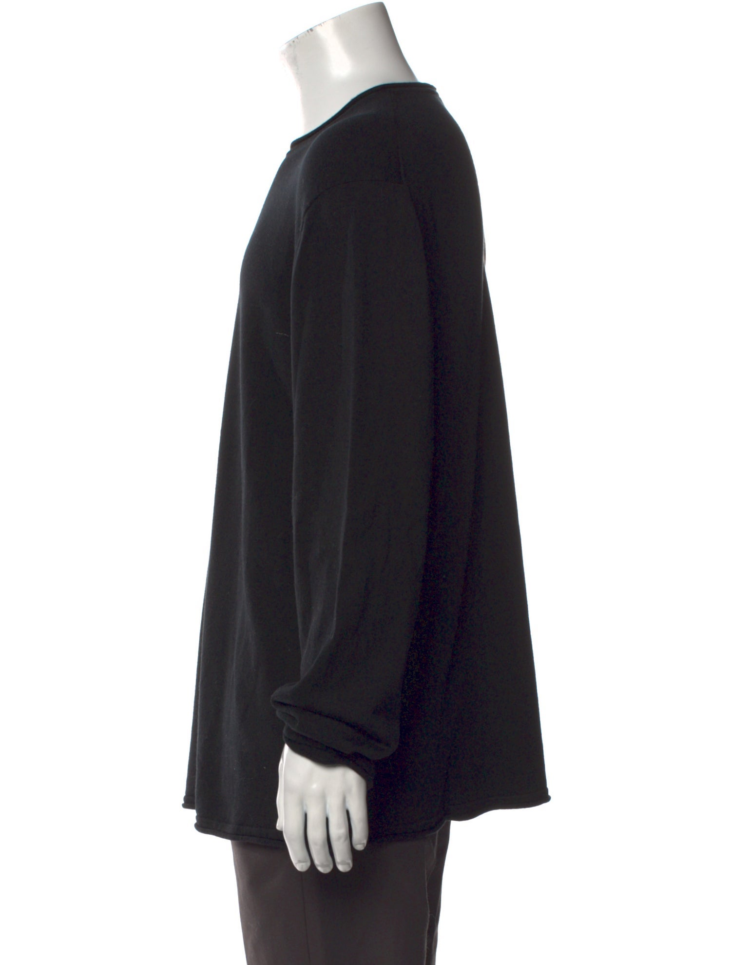 Armani Collezioni Silk Crew Neck Pullover