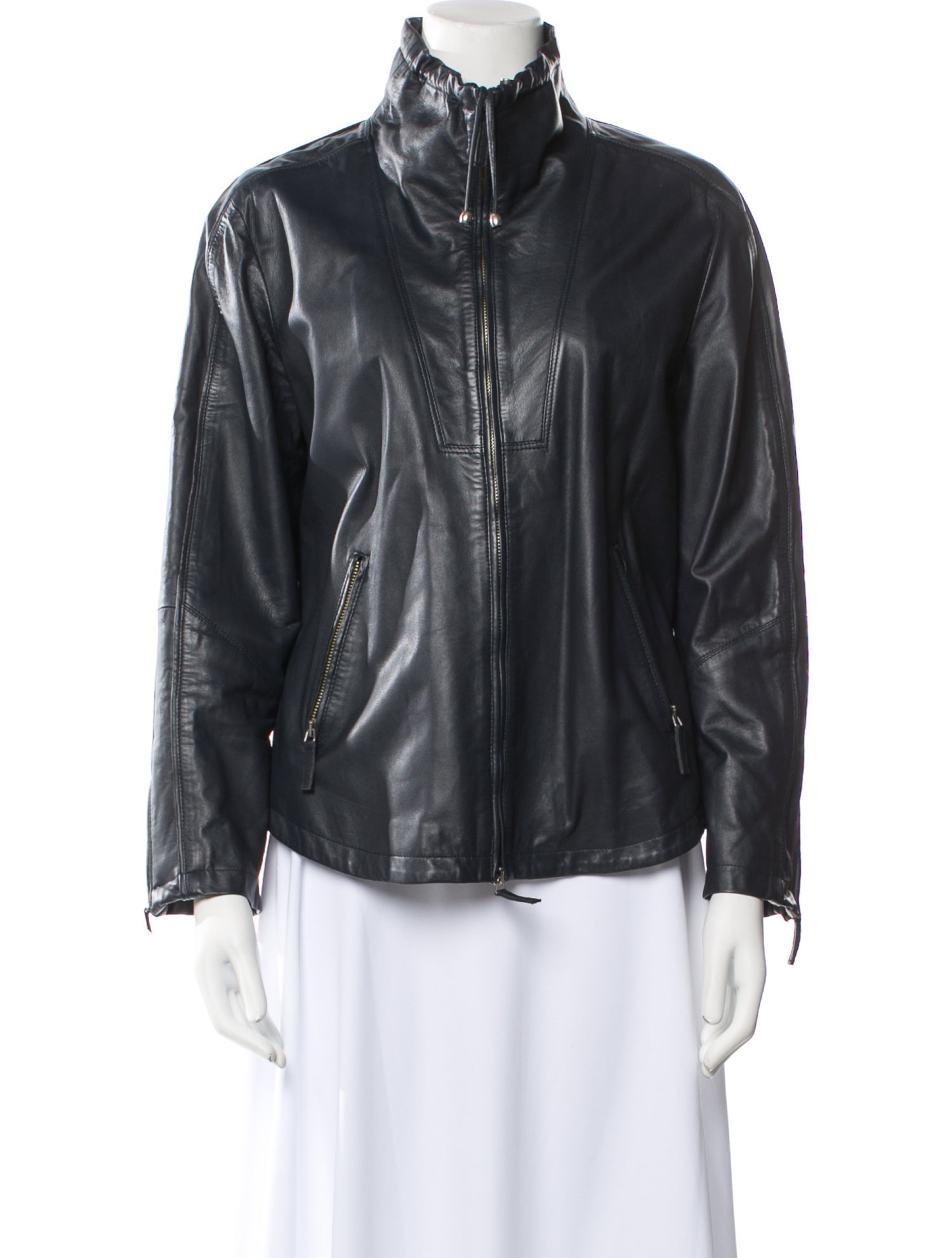 Armani Collezioni Leather Biker Jacket