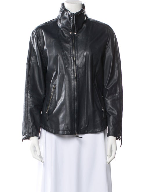 Armani Collezioni Leather Biker Jacket