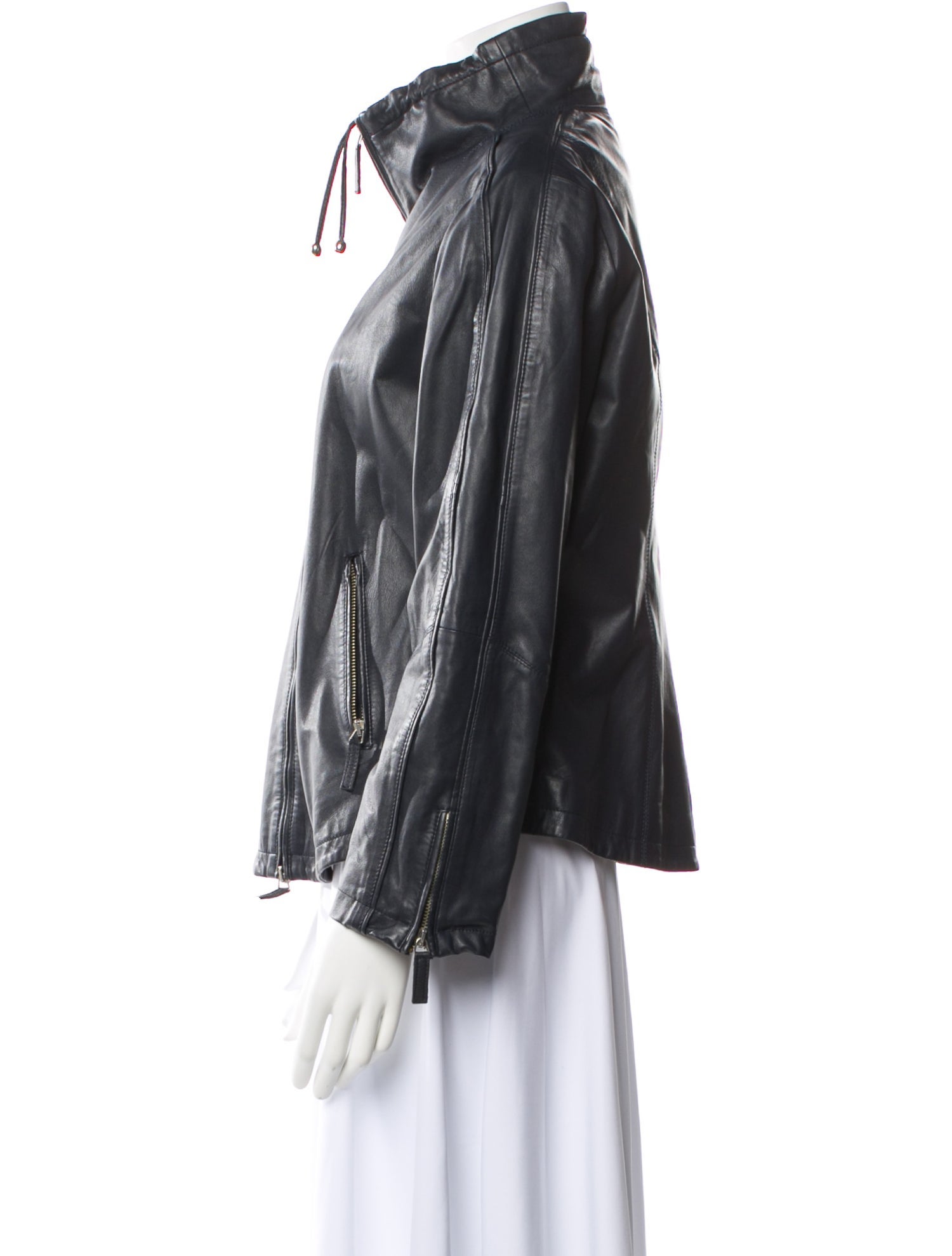 Armani Collezioni Leather Biker Jacket