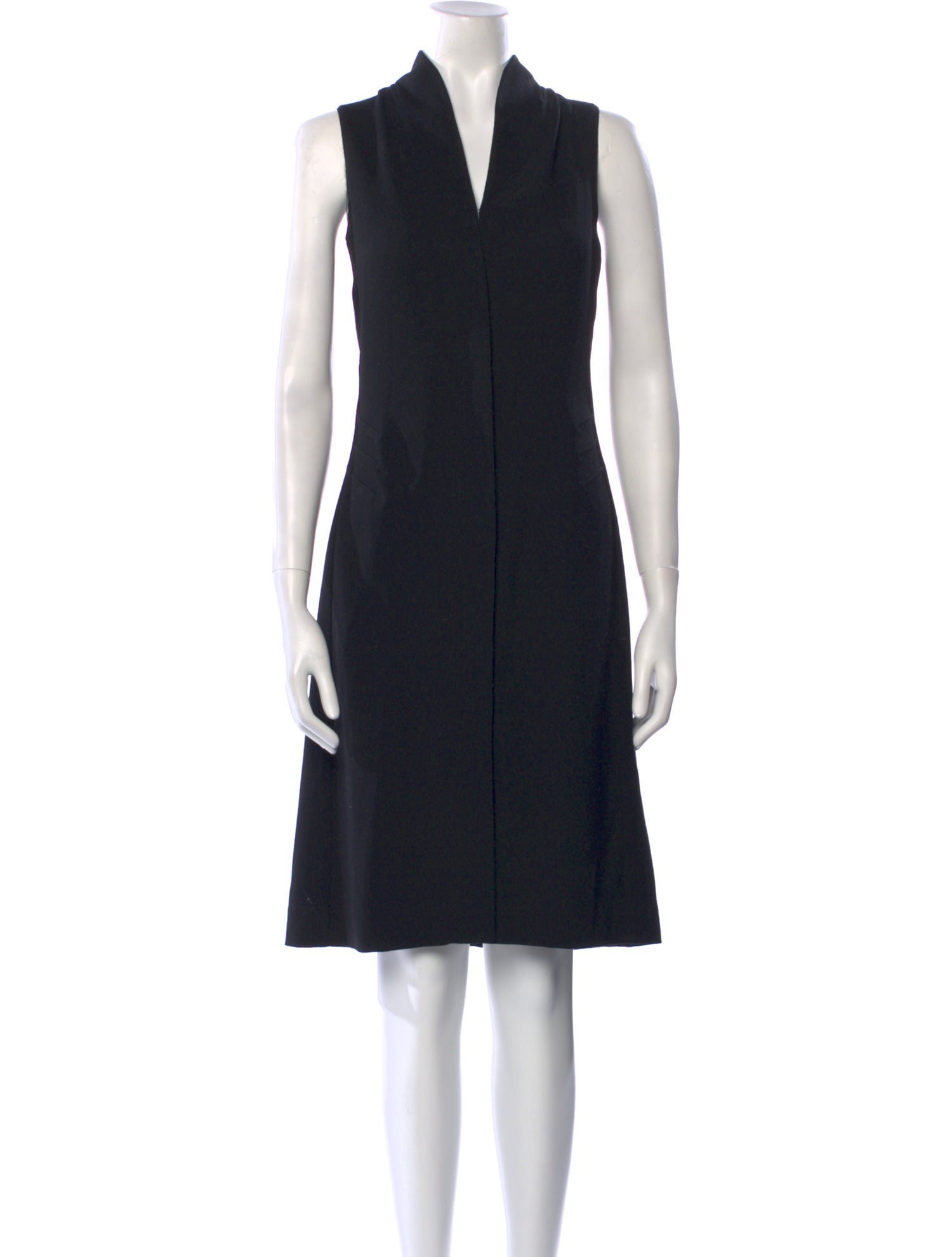 Armani Collezioni Virgin Wool Mini Dress