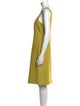 Armani Collezioni Scoop Neck Knee-Length Dress