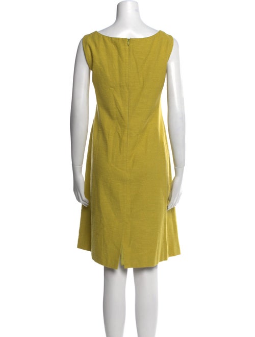 Armani Collezioni Scoop Neck Knee-Length Dress
