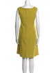 Armani Collezioni Scoop Neck Knee-Length Dress