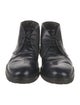 Armani Collezioni Leather Lace-Up Boots