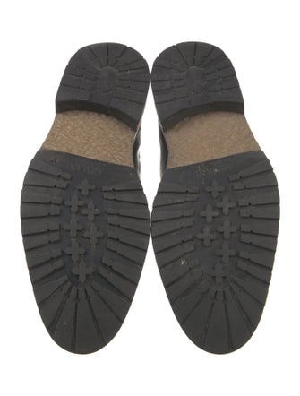 Armani Collezioni Leather Lace-Up Boots