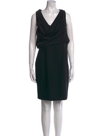 Armani Collezioni Cowl Neck Mini Dress