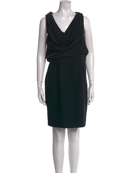 Armani Collezioni Cowl Neck Mini Dress