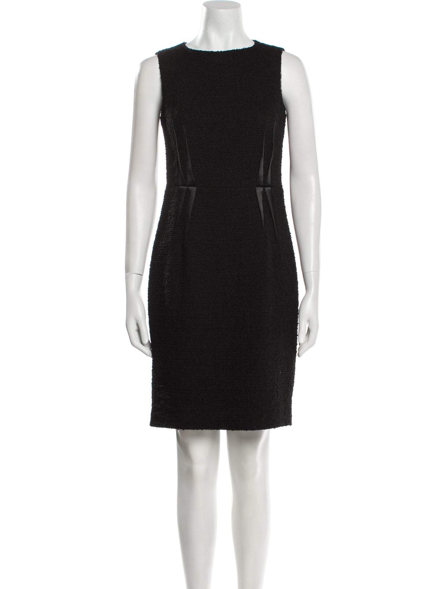 Armani Collezioni Bateau Neckline Knee-Length Dress