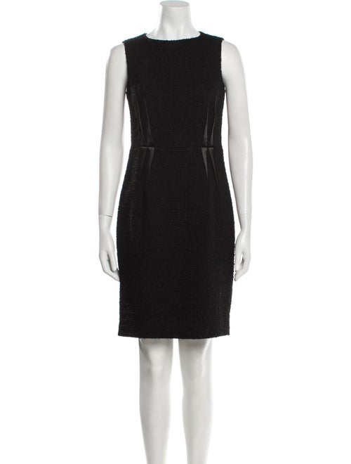 Armani Collezioni Bateau Neckline Knee-Length Dress