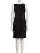 Armani Collezioni Bateau Neckline Knee-Length Dress