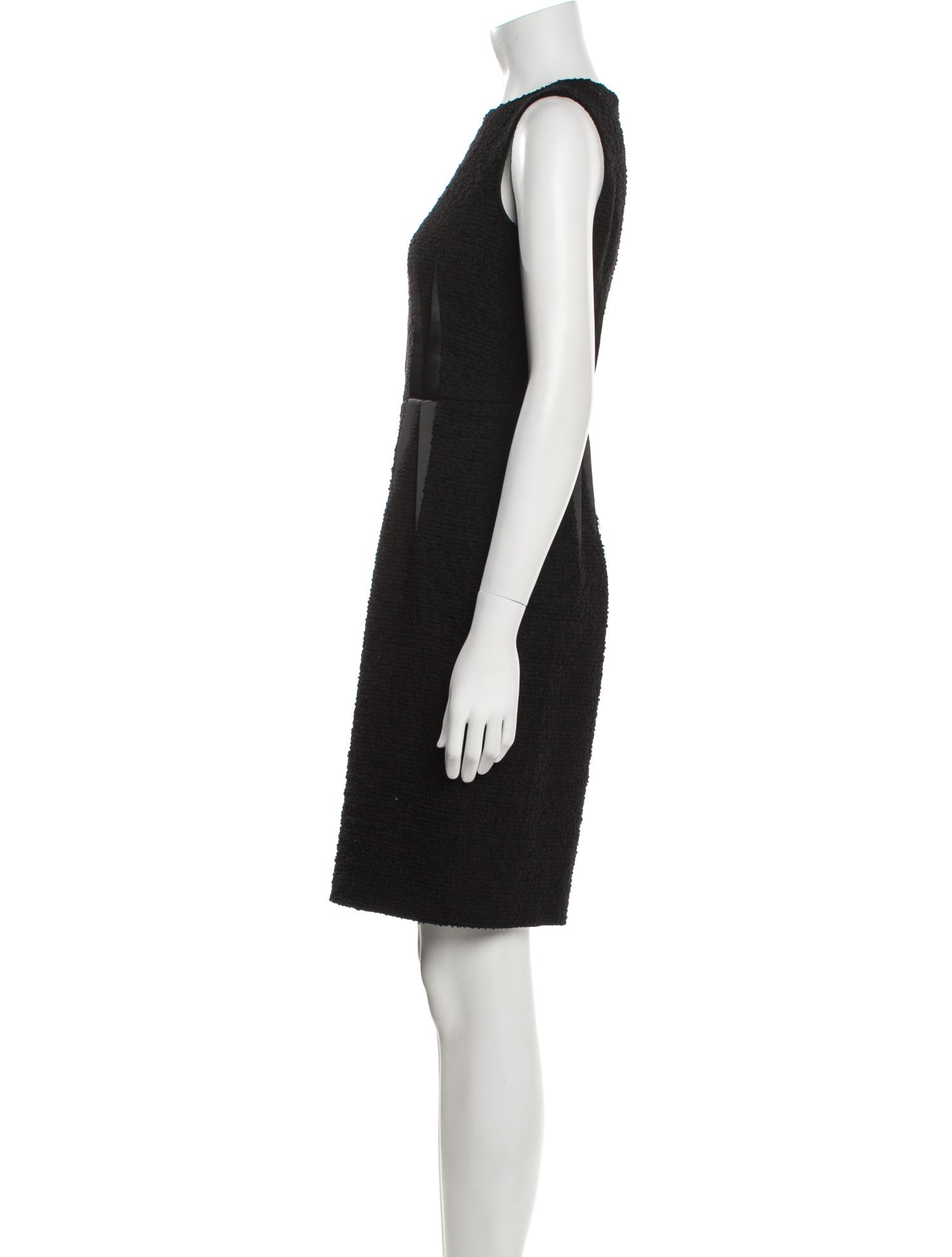 Armani Collezioni Bateau Neckline Knee-Length Dress