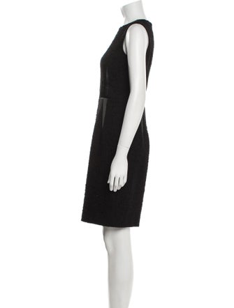 Armani Collezioni Bateau Neckline Knee-Length Dress