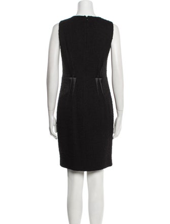 Armani Collezioni Bateau Neckline Knee-Length Dress