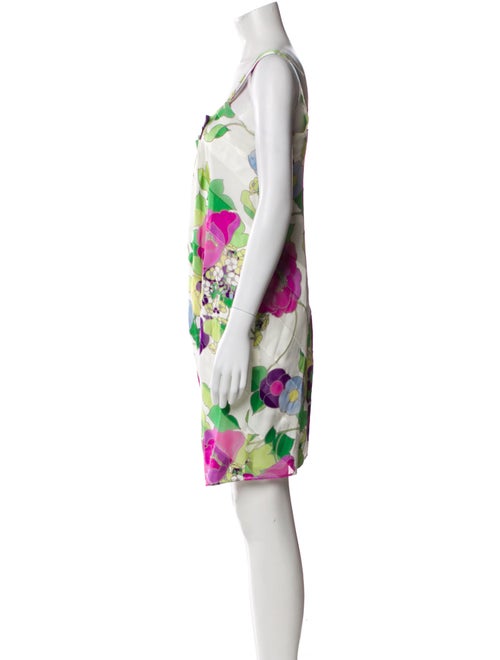 Armani Collezioni Floral Print Knee-Length Dress