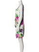 Armani Collezioni Floral Print Knee-Length Dress