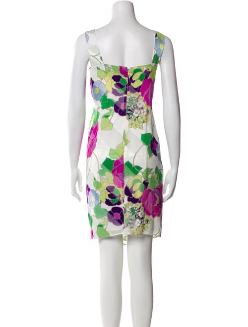 Armani Collezioni Floral Print Knee-Length Dress