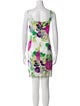 Armani Collezioni Floral Print Knee-Length Dress