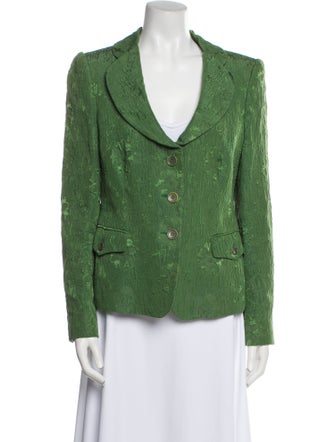 Armani Collezioni Tweed Pattern Blazer