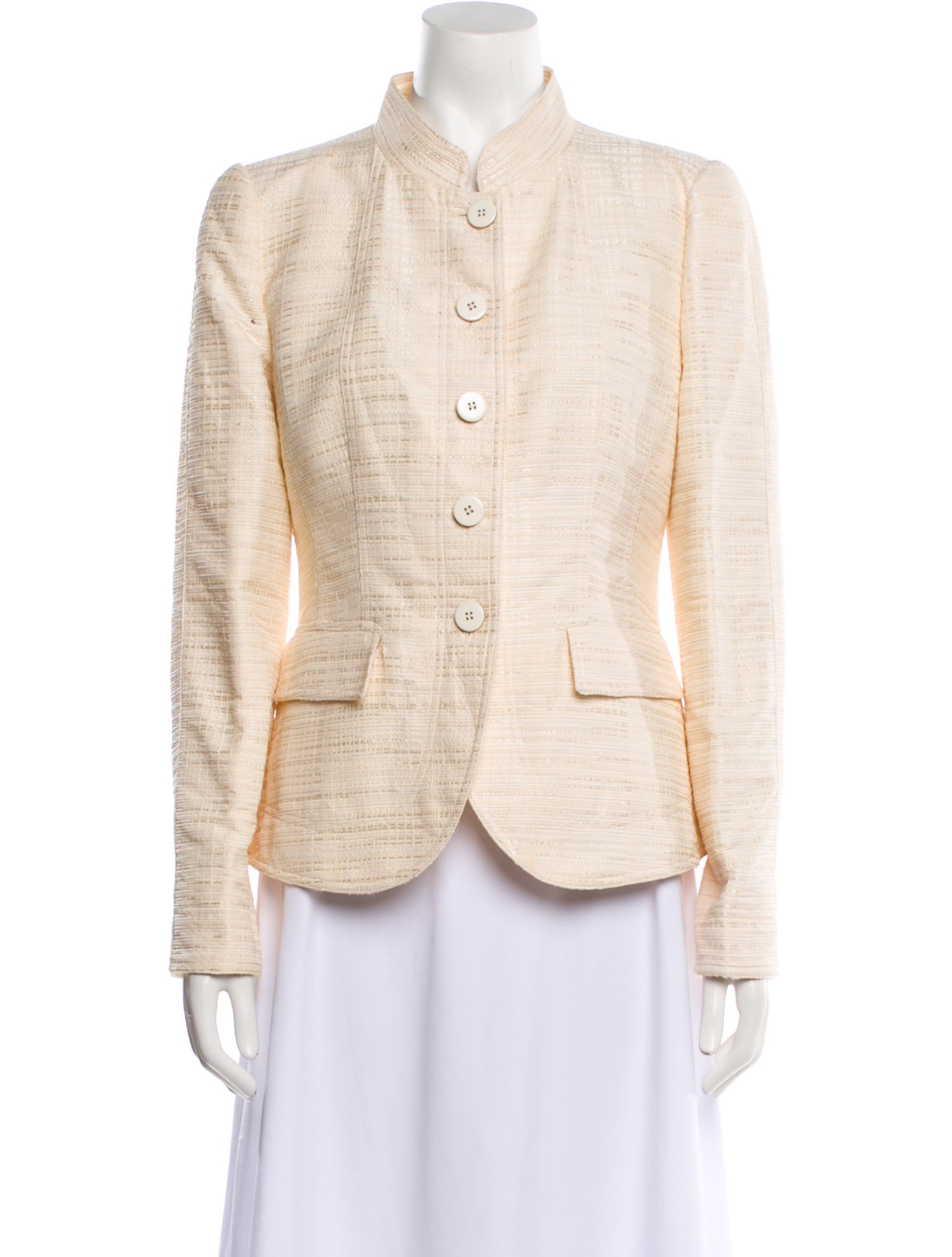 Armani Collezioni Tweed Pattern Evening Jacket