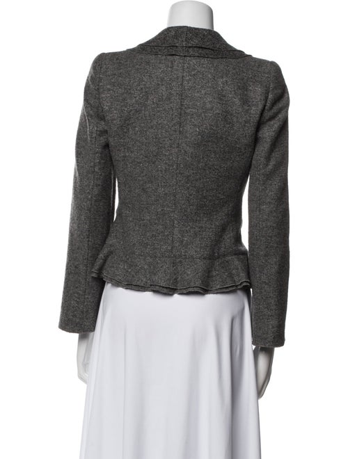 Armani Collezioni Wool Tweed Pattern Blazer