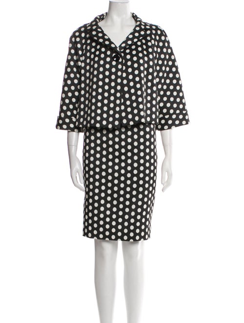 Armani Collezioni Polka Dot Print Dress Set