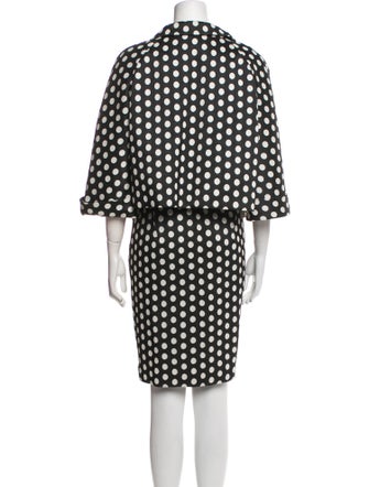Armani Collezioni Polka Dot Print Dress Set