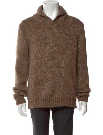 Armani Collezioni Collar Long Sleeve Pullover