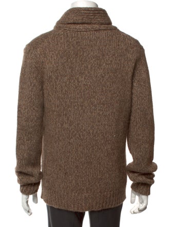 Armani Collezioni Collar Long Sleeve Pullover