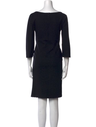 Armani Collezioni Bateau Neckline Mini Dress