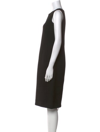 Armani Collezioni Bateau Neckline Knee-Length Dress