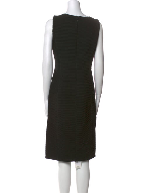 Armani Collezioni Bateau Neckline Knee-Length Dress