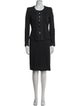 Armani Collezioni Pleated Accents Skirt Suit