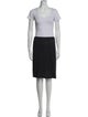 Armani Collezioni Pleated Accents Skirt Suit