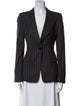 Armani Collezioni Virgin Wool Striped Blazer