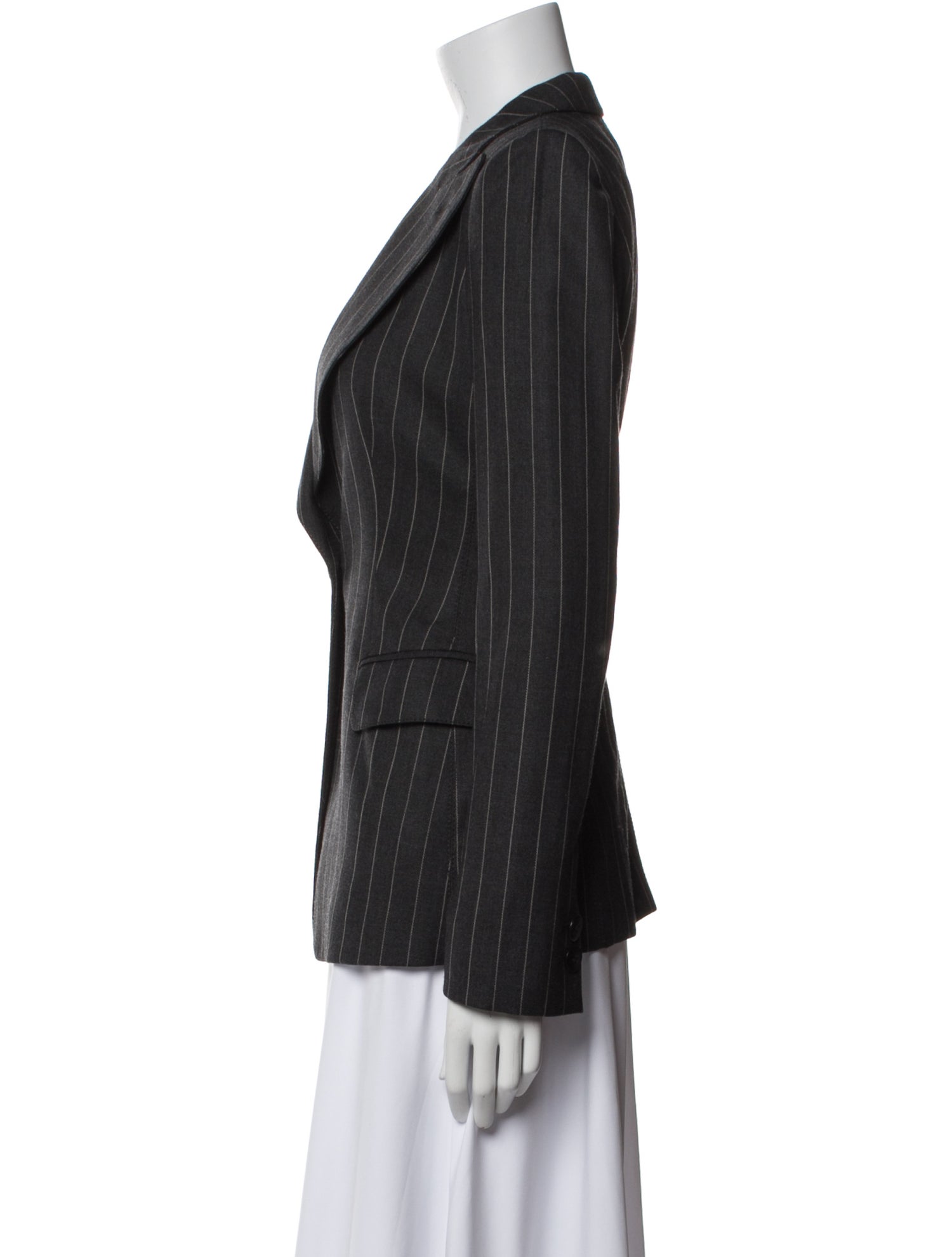 Armani Collezioni Virgin Wool Striped Blazer