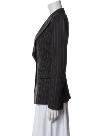 Armani Collezioni Virgin Wool Striped Blazer