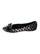 Armani Collezioni Sequins Plaid Print Ballet Flats